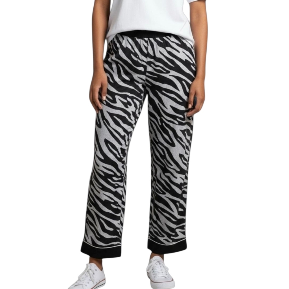 DKNY S Chic Zebra Print Pants | Lounge or Street Style | Blogger Favorite